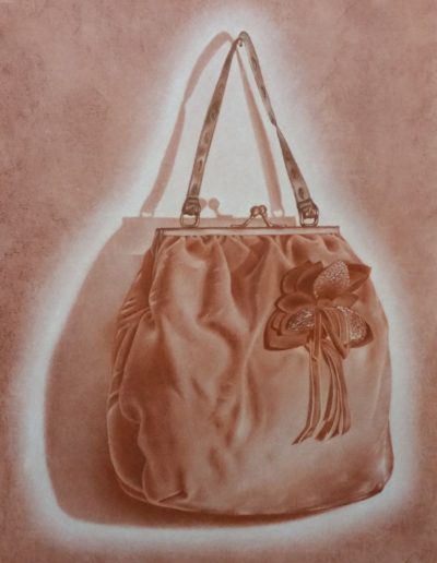 Giovanni Salierno, Borsa, carboncino, 50x70 cm, 2015