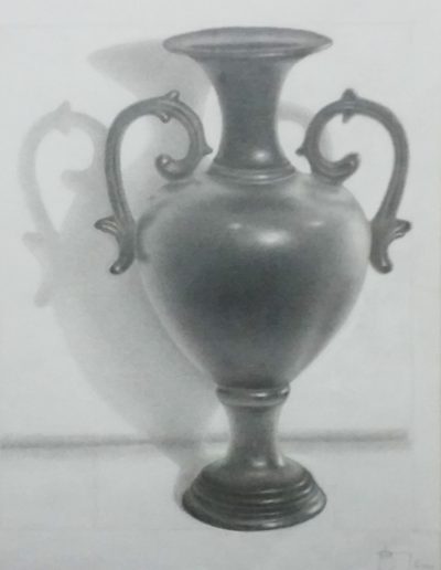 Giovanni Salierno, Vaso, matita, 33x48 cm, 2015